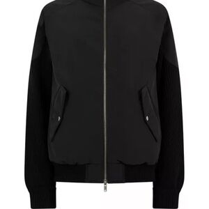 Moose Knuckles Black Bomber Jacket